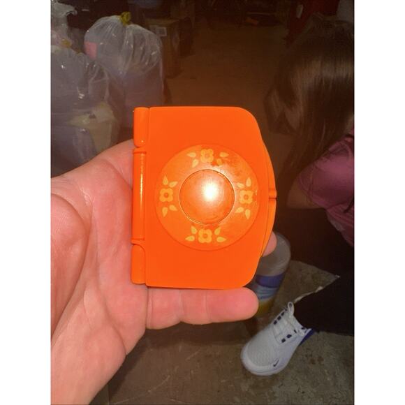 1982 Fisher Price My Pretty Purse Orange Makeup Compact Lipstick Replacements - Picture 1 of 1